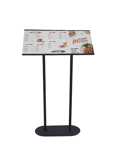 Restoran Önü Metal Menü Panosu 3xa4