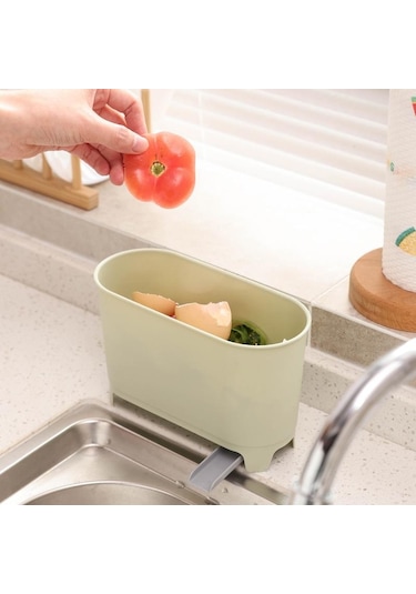 Beyaz Yaratıcı Mutfak Çok Fonksiyonlu Lavabo Saklama Kutusu Ev Kuru Ve Islak Ayırma Filtresi Tahliye Kutusu Beyaz