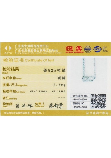 Gümüş Bamoer 925 Ayar Gümüş Infinity Sonsuza Aşk Zincir Kolye Kolye Kadınlar İçin