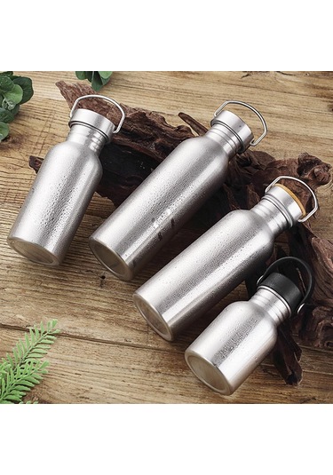 Suntek Paslanmaz Çelik Spor Bisiklet Su Şişesi 350 ML Gri