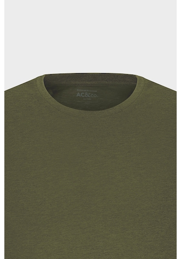 AC&Co / Altınyıldız Classics 4A4800000001HAKXS Slim Fit Bisiklet Yaka Kısa Kol Pamuklu Erkek Tişört Haki AC&Co / Altınyıldız Classics 4A4800000001HAKXS Slim Fit Bisiklet Yaka Kısa Kol Pamuklu Erkek Tişört Haki