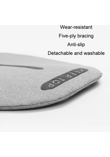 Sones Tutun Top Araba Çocuk Koltuğu Kaymaz Kalınlaşmış Aşınma Önleyici Koruyucu Ped Gri