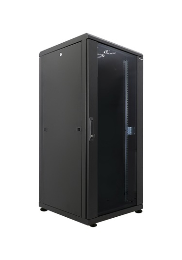 Canovate 26U 600X600Mm 19''Dikili Tip Network Rack Kabinet Siyah