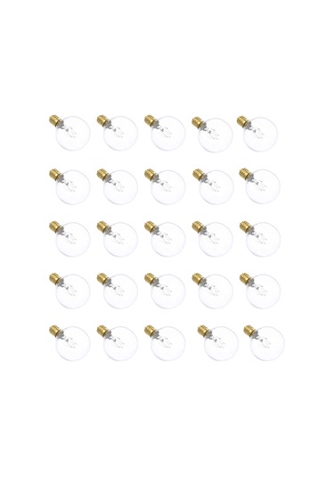 Skycity 25 Adet Ip44 Su Geçirmez G40 Tungsten Ampul, E12 Taban, 2100k Islak Beyaz Işık, 7w, 1000+ Saat Ömür