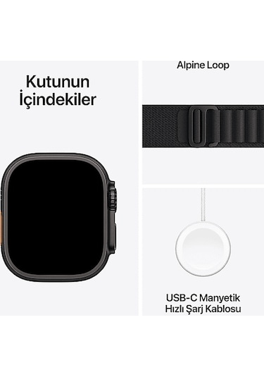 Apple Watch Ultra 3 MF0X4TU/A Gps + Cellular 49 MM Akıllı Saat (Distribütör Garantili)