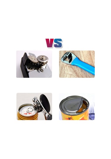 Tek Saplı Profesyonel Ergonomik Manuel Yan Kesim Konserve Açacağı Şişe Açacağı Siyah Diğer