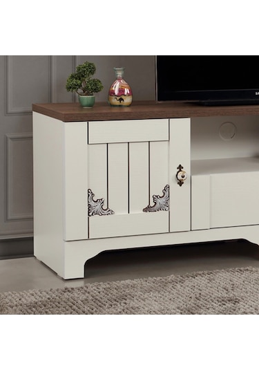 Gazel Country Tv Ünitesi 140 Cm / Kapaklı Çekmeceli Tv Sehpası