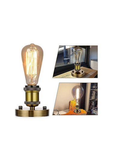 E27 Lamba Tutucu Retro Adaptör Lamba Tutucu Retro Avize K Çok Renkli