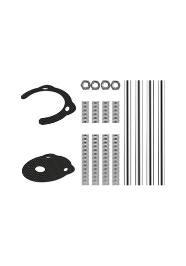 Suntek Tezgahaltı Havzası Destek Çubuğu Çelik Ev 28cm Gümüş