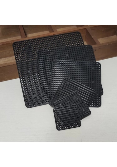 8cm 10pc-5/10pcs Saksı Delik Örgü Pedi Kare Bonsai Saksısı Alt Izgara Mat Saksı Filtre Ekranı Drenaj Netleştirme Bahçe Malzemeleri