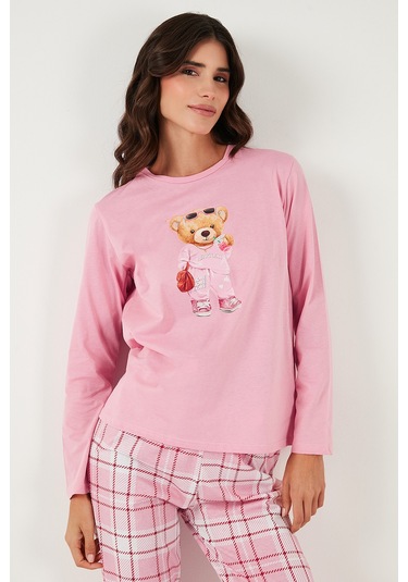 Lela Bayan Pijama Takımı 65723314 Pembe Pembe