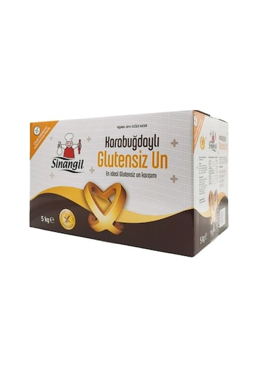 Sinangil Glutensiz Un 5KG (5000GR) + Glutensiz Karabuğdaylı 5KG (