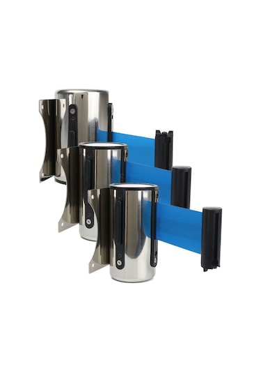 Suntek Stanchion Kuyruk Bariyer Duvara Monte Kalabalık 5m-mavi