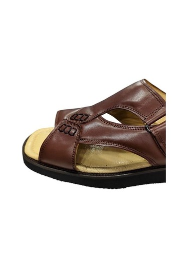Güvener Büyük Numara Erkek Terlik Kahverengi