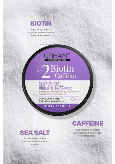 Urban Care Expert Series Biotin ve Kafein Peeling Şampuan 200 ML
