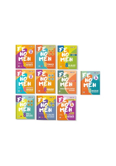 Fenomen Okul 8. Sınıf Lgs Fenomen Soru Seti Tam Set 10 Kitap 2023