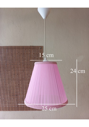 N-57 Pembe Organze Yatak Odası Çocuk Ve Bebek Odası Avize Pembe Pembe