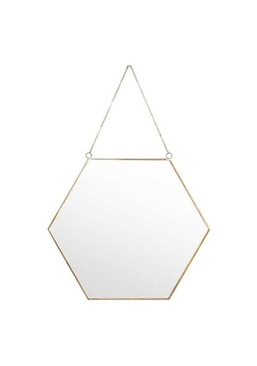 Pazly Suntek İskandinav Ferforje Duvar Duvar Boyama Banyo Ayna Altın 001 Ec Ahşap