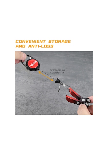 Mufunye Alüminyum Allüvyum Balık İpi Kesici Seti - Gergin İpi Kolayca Keser, Geri Çekilebilir Anahtar Zinciri İle Bel/çanta Tutucu - Hafif Ve Dayanıklı Balıkçılık Gereci