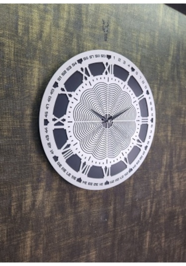 Bymelekoğlu Siyah & Silver Duvar Saati, Gümüş Saat, Duvar Saati - Gümüş