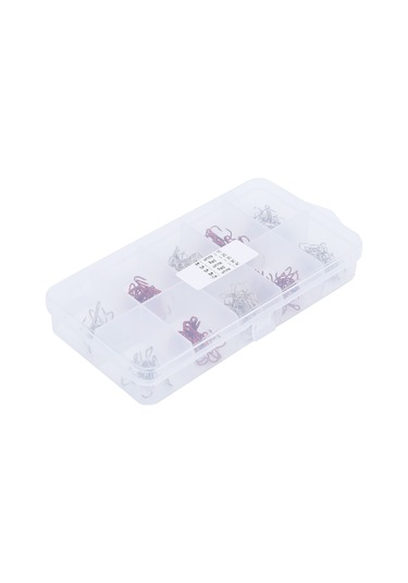 Kangvka Yüksek Karbon Çelik 130 Adet Üçlü İğne Seti - Ters Tırnaklı, Dayanıklı Ve Uçuk - Balık Kaçırmama Tasarımı Beyaz/kırmızı