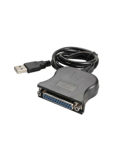 Usb 1.1 - Db25 Dişi Port Baskı Dönüştürücü Kablo Lpt Usb Adaptör Lpt Kablo Lpt - Usb Kablo Siyah