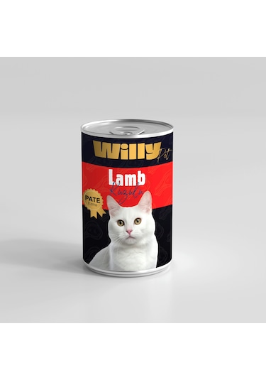 Willypet Pate Kuzu Etli Yetişkin Konserve Kedi Maması 20 x 400 G