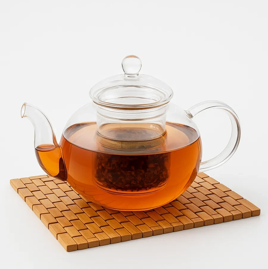 Cnglass 800 Ml Filtre Yakalı Cam Demlik 7285389 Beyaz