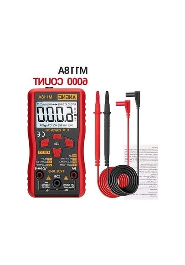 Pazly Test Test Şekilde Sayım Otomatik Ölçer Multimetre M118a Hızlı Doğru Dijital Değişen Cihazı Cihazı Bir Aneng 6000 Pb