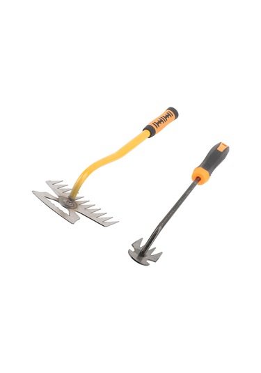 Tenfowee Bahçe Çayır Temizleme Aleti Seti: 11 Ve 4 Dişli Paslanmaz Çelik Tırpan, Ergonomik Kollü Ot Kaldırıcı, Toprak Döşücü Ve Fide Çıkartıcı