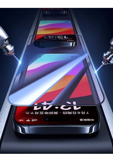 iPhone 17 Pro Max Uyumlu Ekran Koruyucu 9D Kırılmaz Cam -Extra Darbe Koruma -Ekranı Tam Kaplar