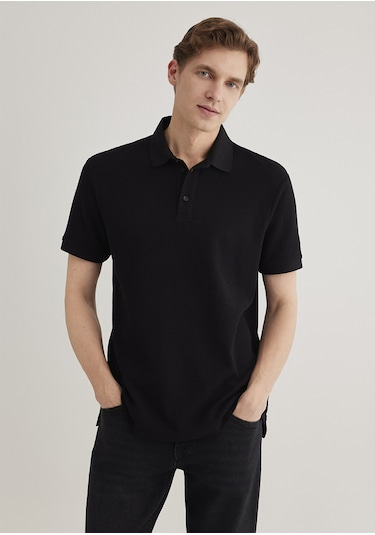 Mavi - Siyah Polo Tişört 0612521-900 Siyah