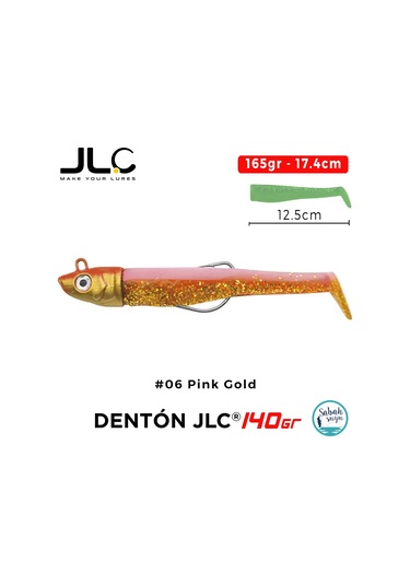 Jlc Denton 140 Set 165gr 17.4cm 06 Pink Gold Silikon Balık