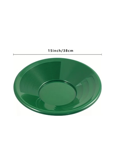 Willowhaven Siyah 2'li Altın Arama Tavaları - Derin Oluklu Dayanıklı Pp Plastik Eleme Ve Yıkama Tavası Siyah