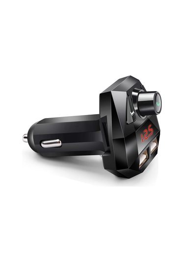 Sones G18 Araba Bluetooth Eller Serbest Mp3 Çalar Çift Usb Bluetooth Şarj Fm Verici Bluetooth Alıcısı Siyah