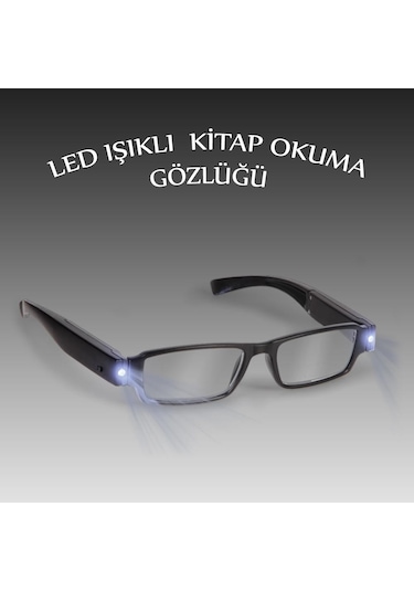 Led Işıklı Kitap Gözlüğü Okuma Lambası