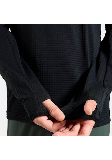 Odlo Odlo Essential Thermal Mid Layer 1/2 Zip Erkek Siyah Içlik Üst 6000 Siyah