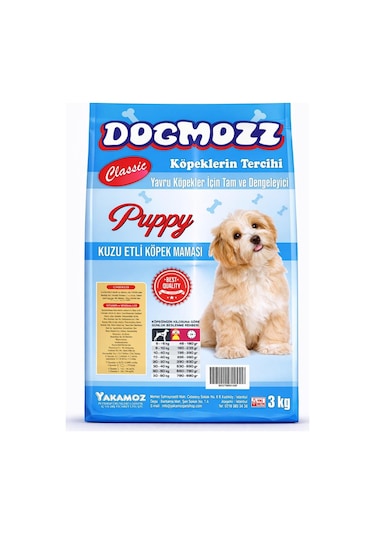 DogMozz Kuzulu Yavru Köpek Maması 3 KG