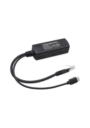 2 Pack 5v Gigabit Poe Splitter, Usb Tip C, 48v İla 5v 2.4a Adaper, Ieee 802.3af Uyumlu
