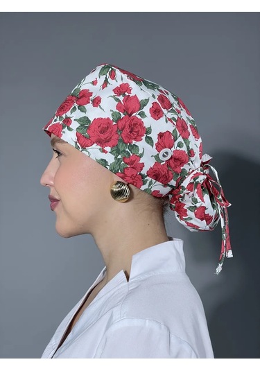 Geminiko Çok Kullanımlık Desenli Pamuklu Hemşire Şapkası 428857767