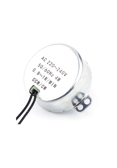 Vkemall Permanent Manyetik Senkron Motor, Düşük Tüketimli, Yüksek Torklu, Ac 220-240v, 4w, 2.5-3 Rpm, Fan, Isıtıcı, Jilet Rafları İçin