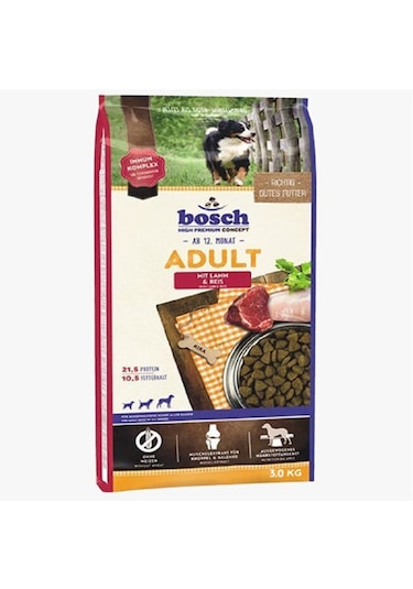 Bosch Kuzu Etli Yetişkin Köpek Maması 3 KG