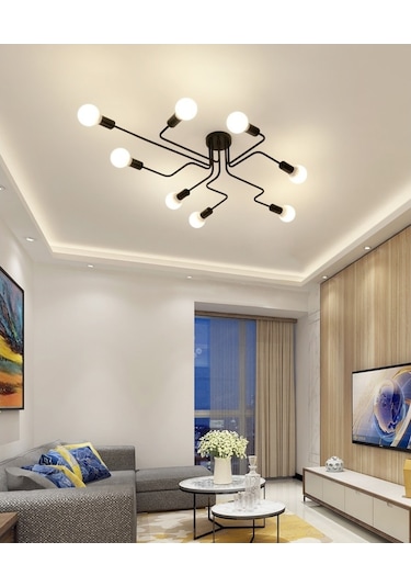 Sima Avize Retro Örümcek Avize 4 Kol - 8 Kol