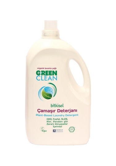 U Green Clean Organik Bitkisel Çamaşır Deterjanı 2750 ML