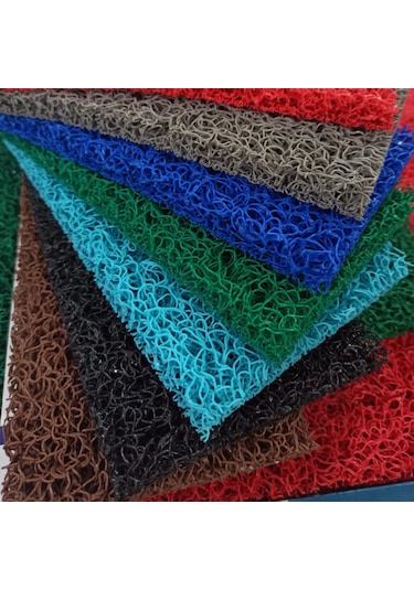 Beylin Kıvırcık Pvc Paspas Dış Zemin Halı Yolluk Gri 100x900 Gri