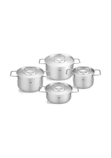 Fissler Pure Collection 8 Parça Metal Kapak Çelik Tencere Seti