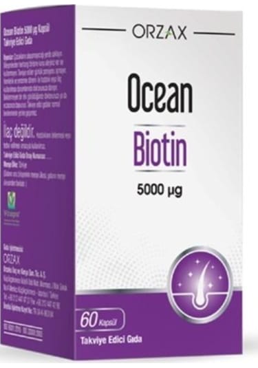 Ocean Biotin 5000mcg 60 Kapsül