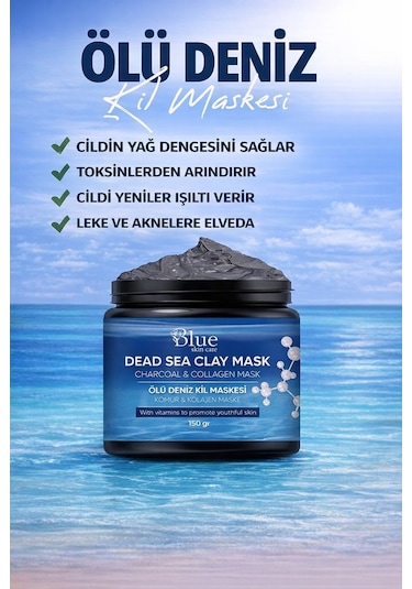 Blue Skin Care Aydınlatıcı Kil Maskesi 150 G