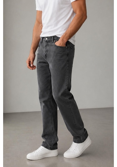 Classics Men Big Rodoc Regular Fit Likralı Erkek Jean Pantolon 7562 Füme