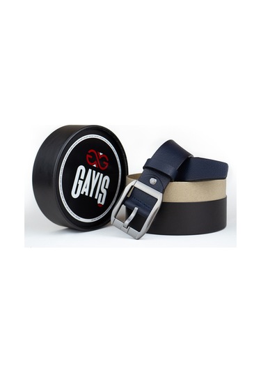 Özel Kutulu Premium Gerçek Deri Erkek Kot Kumaş Pantolon Kemeri